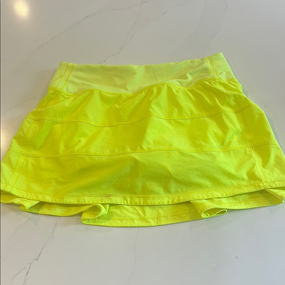 Lululemon Athletica Bright Yellow Mini Skirt
